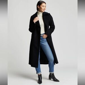 Pendleton Uptown Long Wool Cashmere Blend coat -  Black size 6